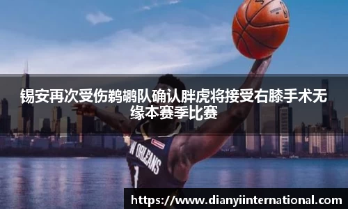 锡安再次受伤鹈鹕队确认胖虎将接受右膝手术无缘本赛季比赛